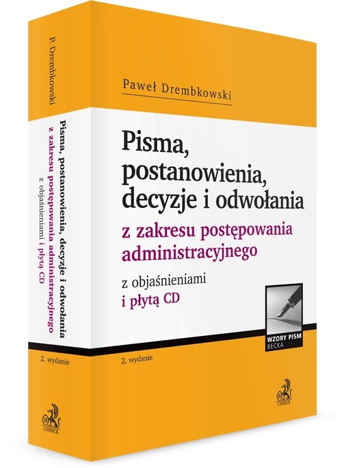 Pisma, postanowienia, decyzje i odwołania z zakresu postępowania administracyjnego z objaśnieniami i