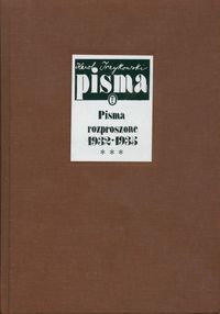 Pisma rozproszone - tom 3 1932-1935