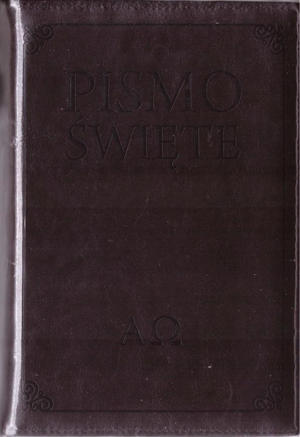 Pismo Święte w etui brązowe