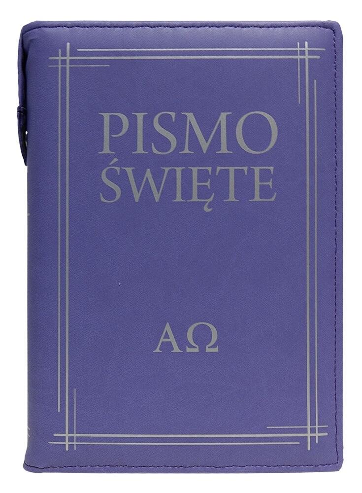 Pismo Święte w etui fioletowe