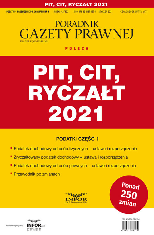 PIT CIT Ryczałt 2021 Podatki Część 1