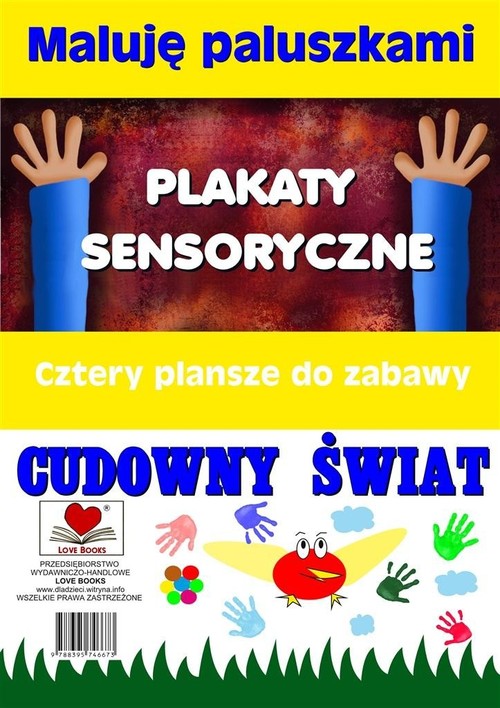 Plakaty sensoryczne Maluję paluszkami Cudowny świat