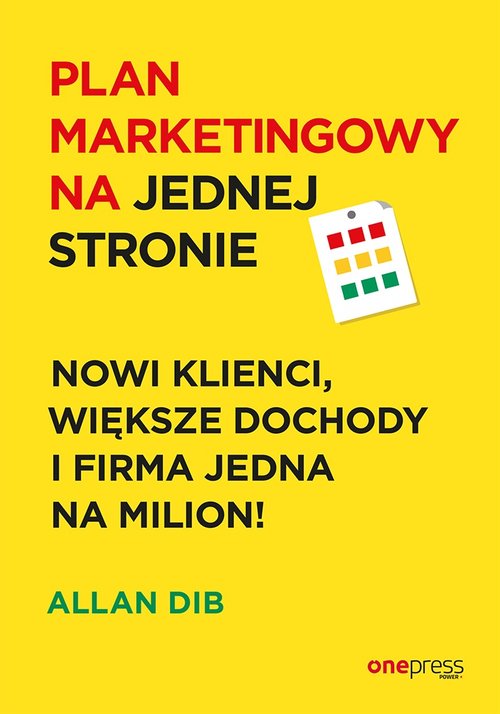 Plan marketingowy na jednej stronie