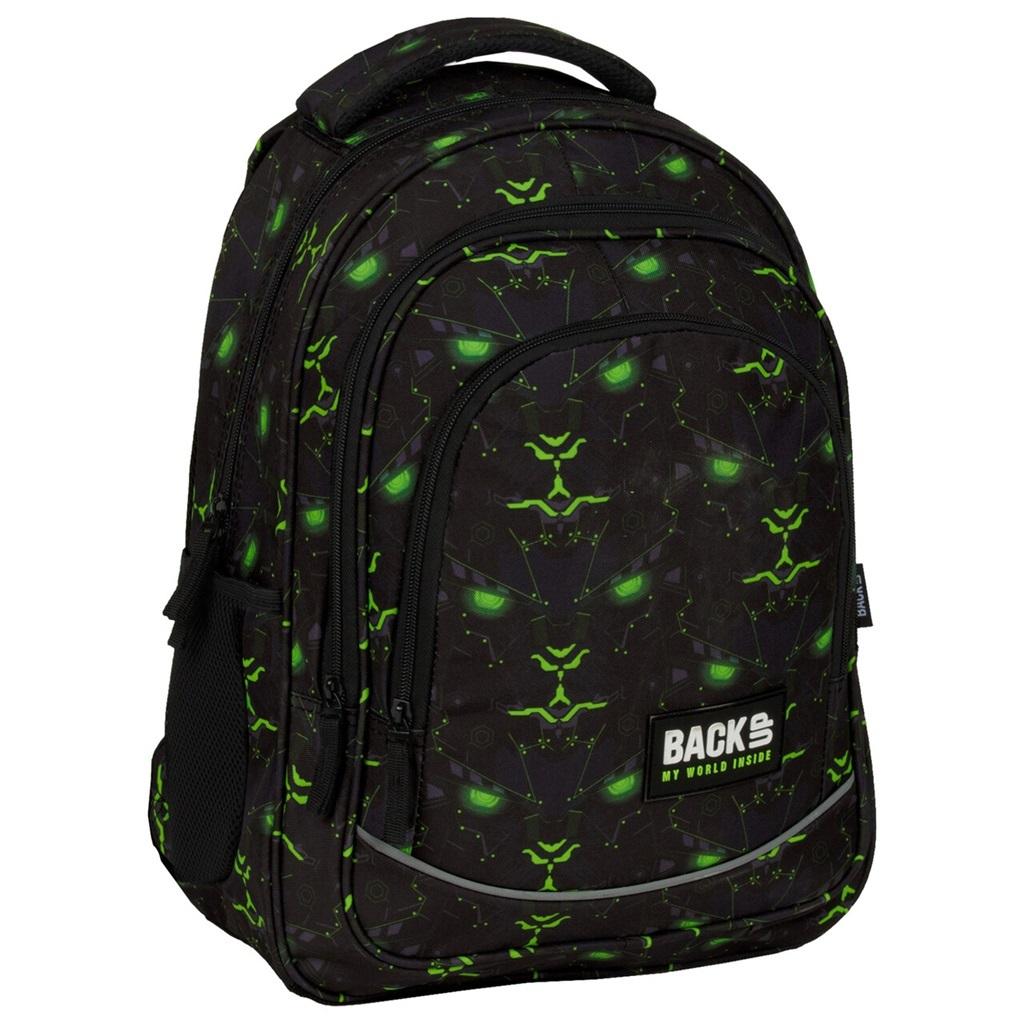 Plecak 3-komorowy Backup Monster green PLB6X59