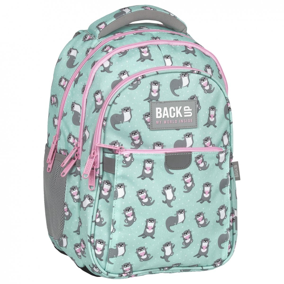 Plecak 3-komorowy Backup zakochane wydry PLB6P12