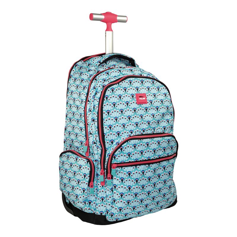 Plecak na kółkach PEACOCK Milan 25l niebieski