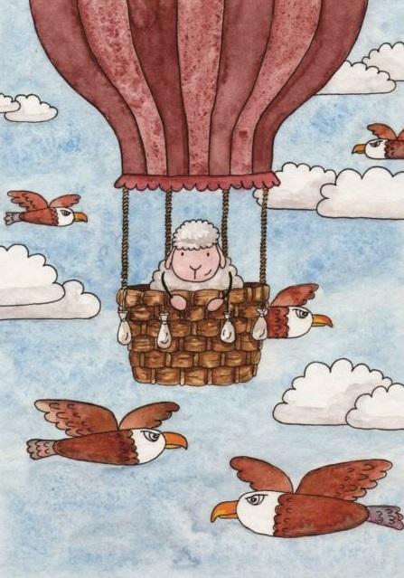 Pocztówka z kolorowanką - Ci którzy ufają Panu