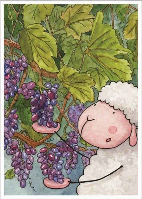 Pocztówka z kolorowanką - Ja jestem prawdziwą