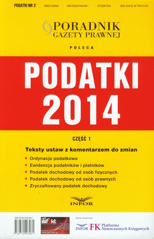 Podatki 2014. Część 1