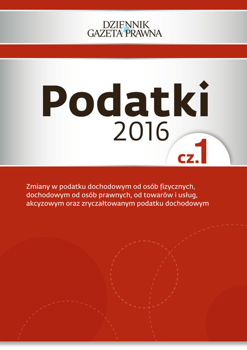 Podatki 2016  Część 1