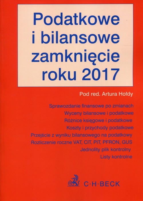 Podatkowe i bilansowe zamknięcie roku 2017