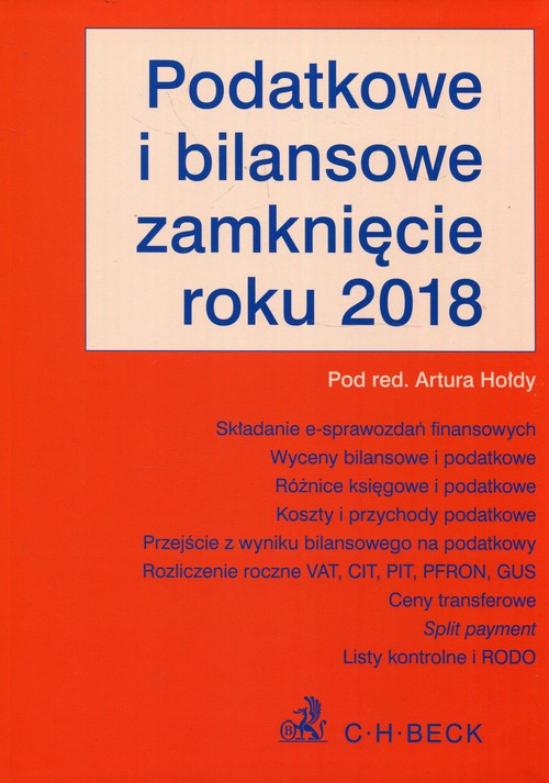 Podatkowe i bilansowe zamknięcie roku 2018