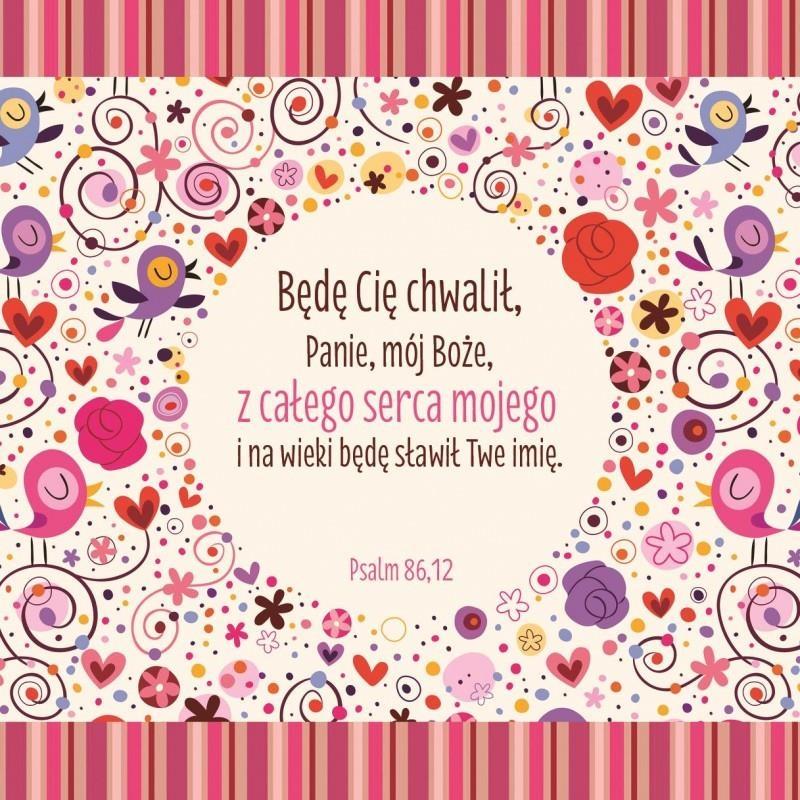 Podstawka korkowa - Będę cię chwalił