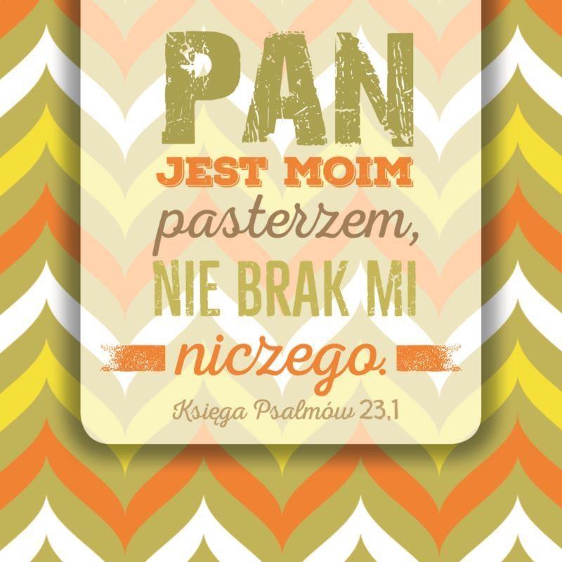 Podstawka korkowa - Pan jest moim pasterzem