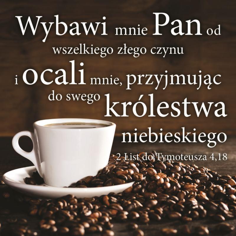 Podstawka korkowa - Wybawi mnie Pan KAWA