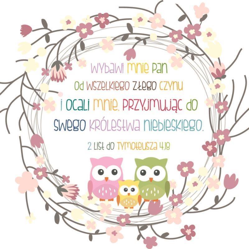 Podstawka korkowa - Wybawi mnie Pan SOWY