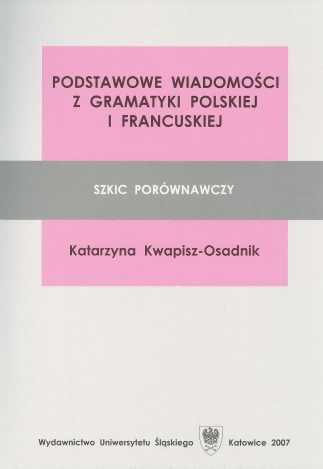 Podstawowe wiadomości z gramatyki PL-FR