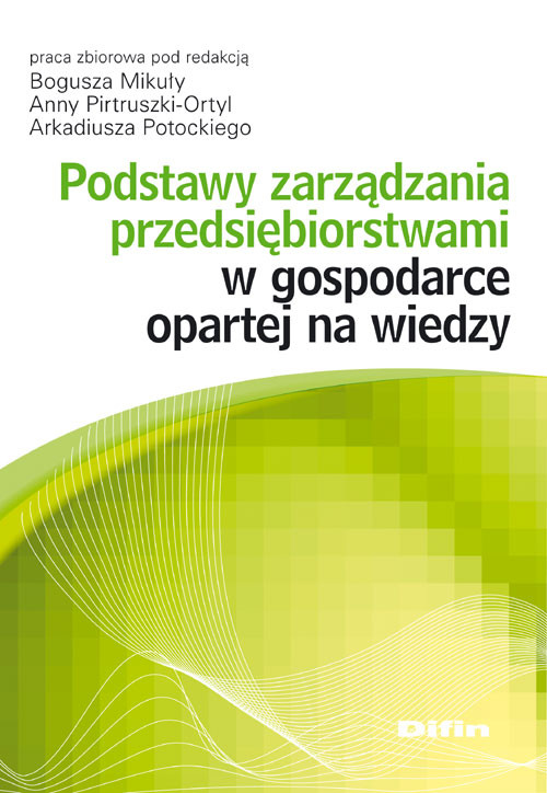 Podstawy zarządzania przedsiębiorstwami w gospodarce opartej na wiedzy