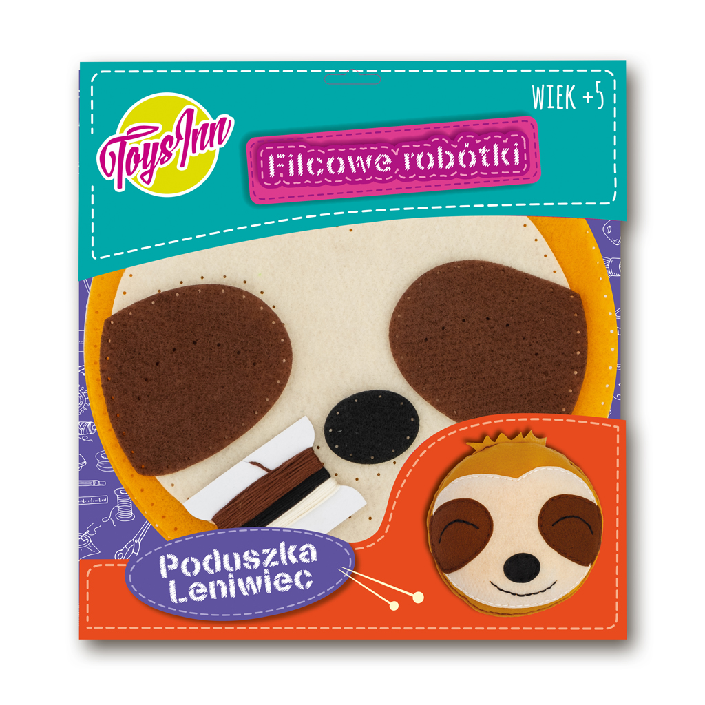 Poduszka leniwiec brąz