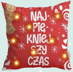 Poduszka ozdobna LED Najpiękniejszy czas