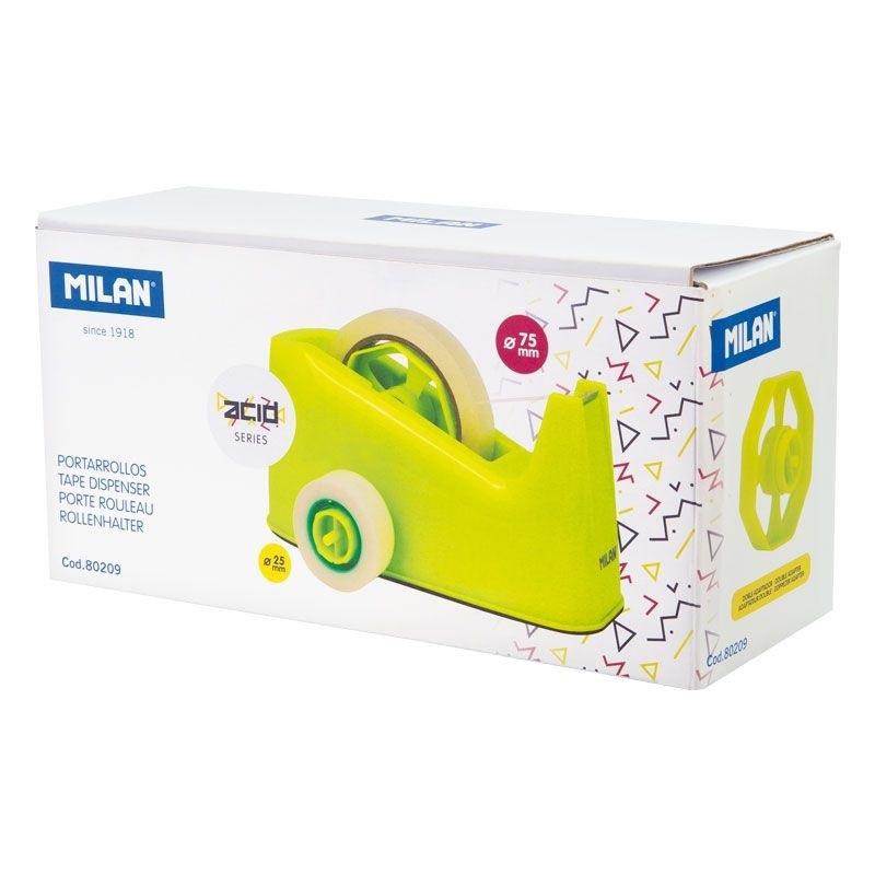 Podwójny dyspenser do taśmy Acid żółty