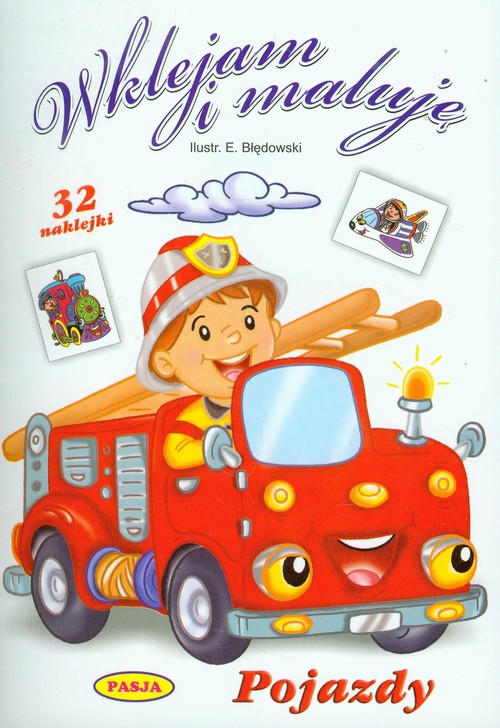 Pojazdy. Wklejam i maluję