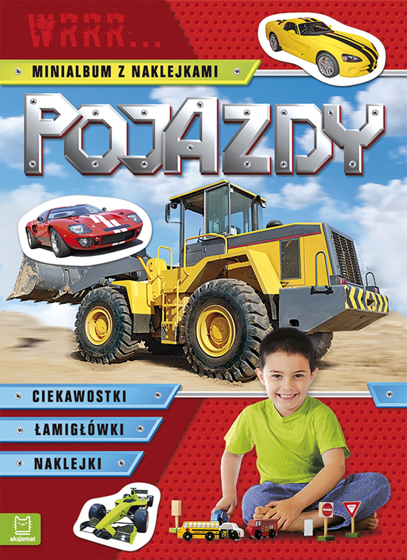 Pojazdy. Wrrr... Minialbum z naklejkami (czerwony)