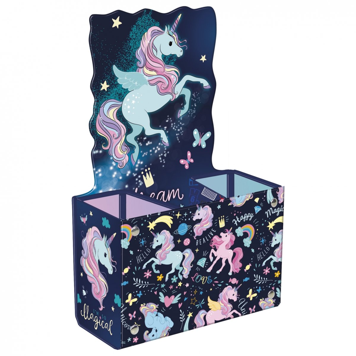 Pojemnik na przybory szkolne Derform jednorożec 13