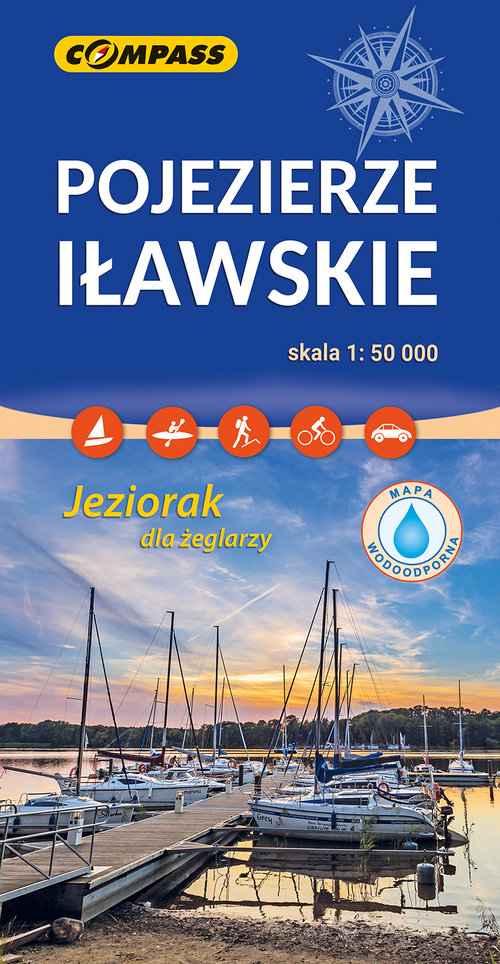 Pojezierze Iławskie Okolice Ostródy mapa laminowana 1:50 000