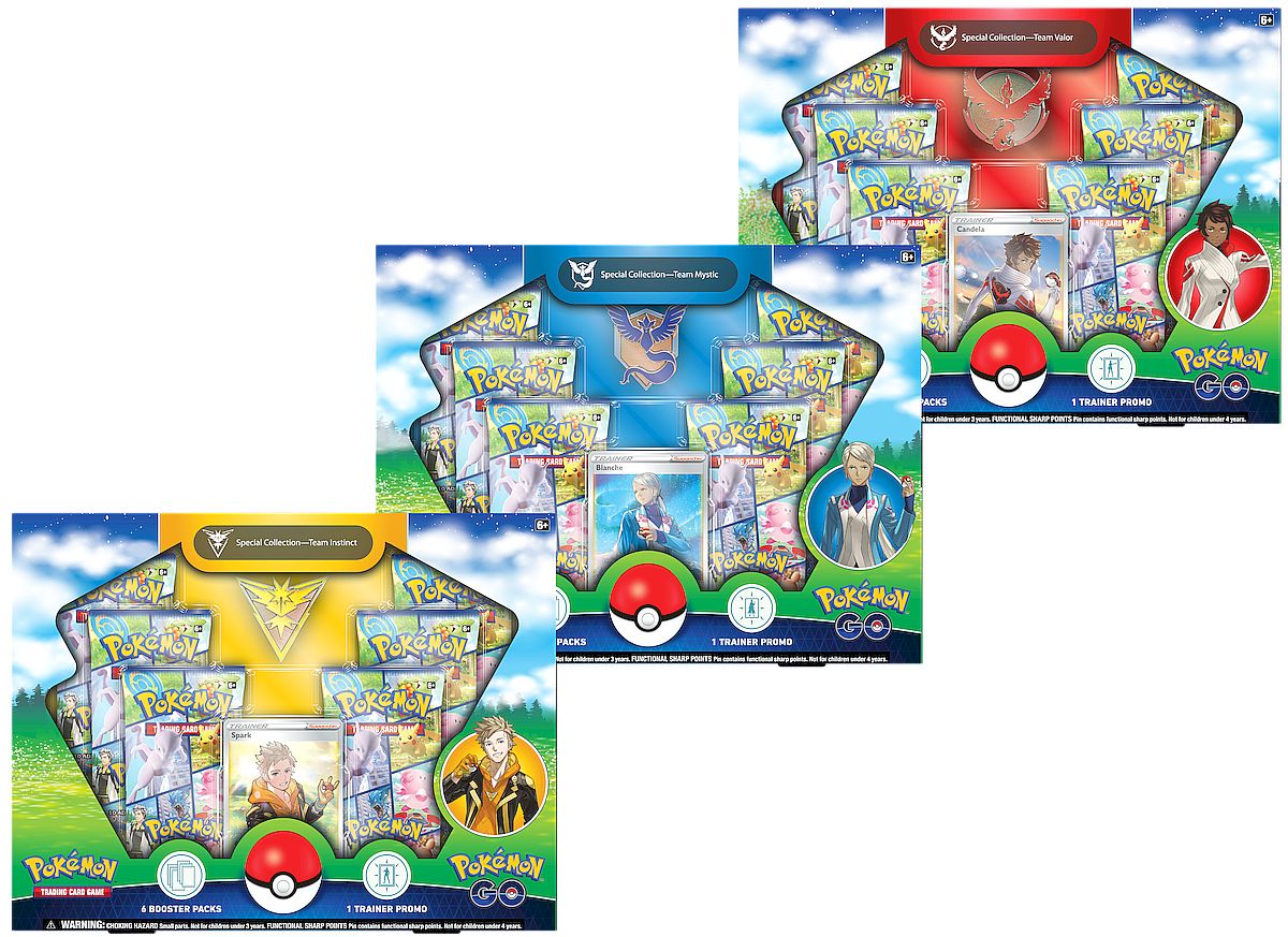 Pokémon TCG: Pokémon Go - Team Special Pin Collection box 6 sztuk dodatek