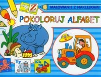 Pokoloruj alfabet Malowanie z naklejkami