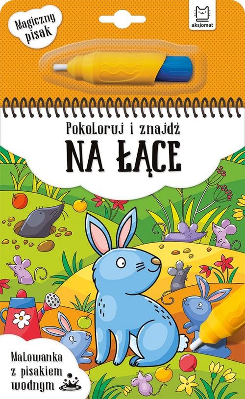 Pokoloruj i znajdź Na łące Malowanka z pisakiem wodnym