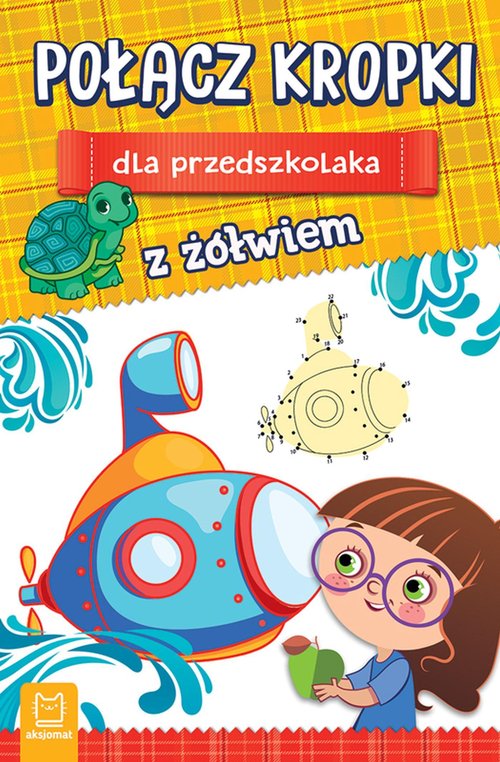 Połącz kropki dla przedszkolaka z żółwiem