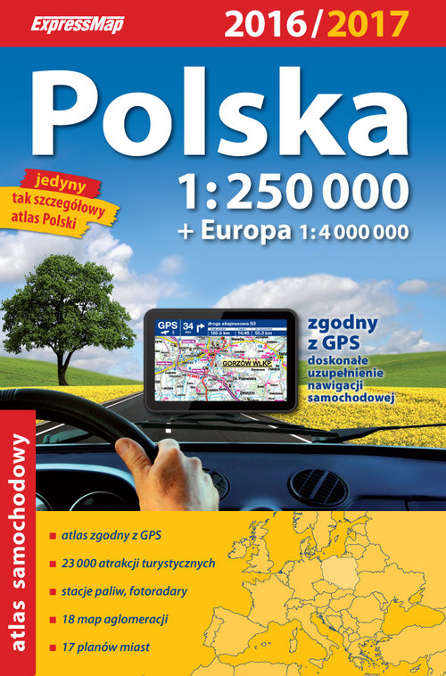 Polska Atlas samochodowy 1:250 000