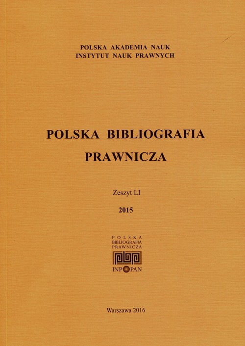 Polska Bibliografia Prawnicza 2015