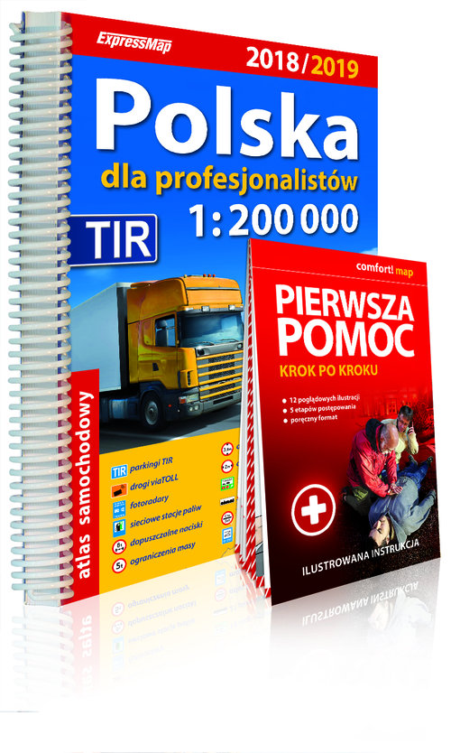 Polska dla profesjonalistów Atlas samochodowy 1:200 000 2018/2019