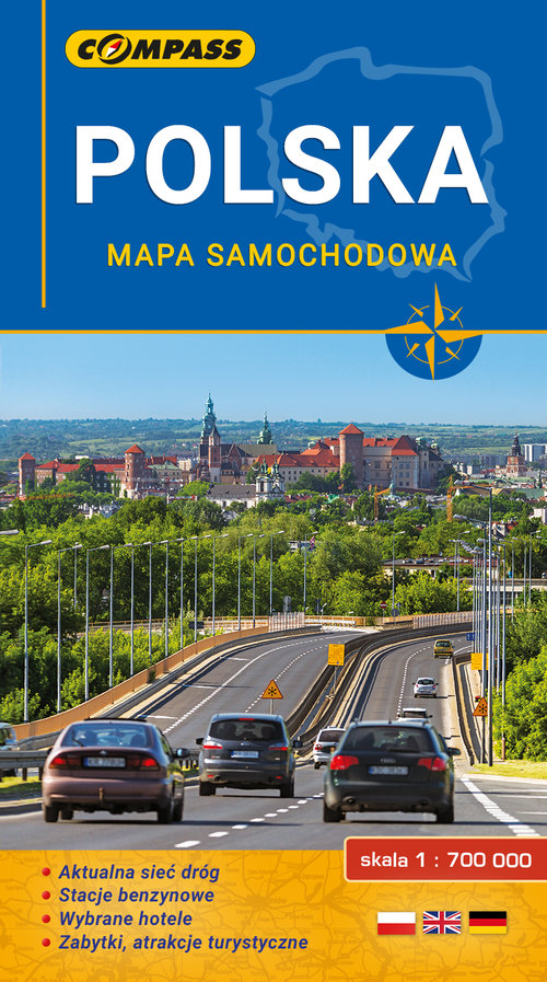 Polska mapa samochodowa 1: 700 000