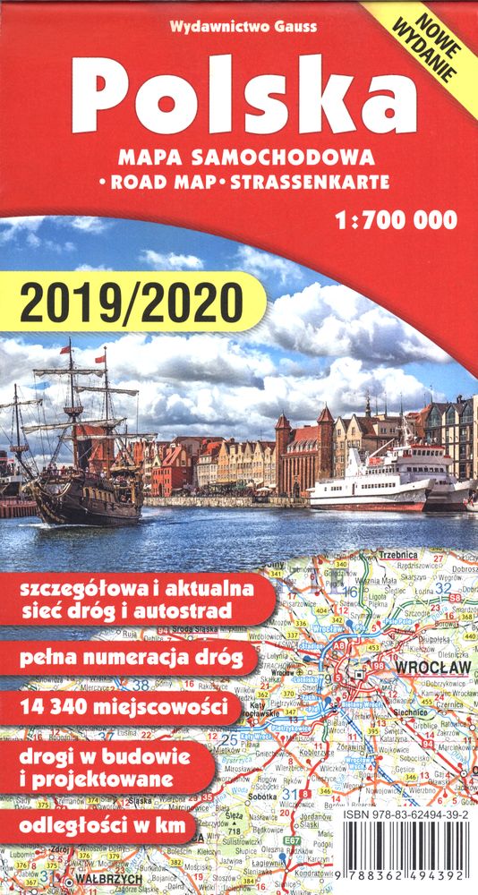Polska. Mapa samochodowa 1:700 000 wyd. 3