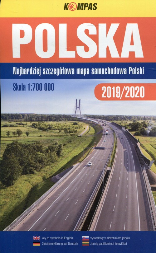 Polska Mapa samochodowa 2019/2020 1:700 000