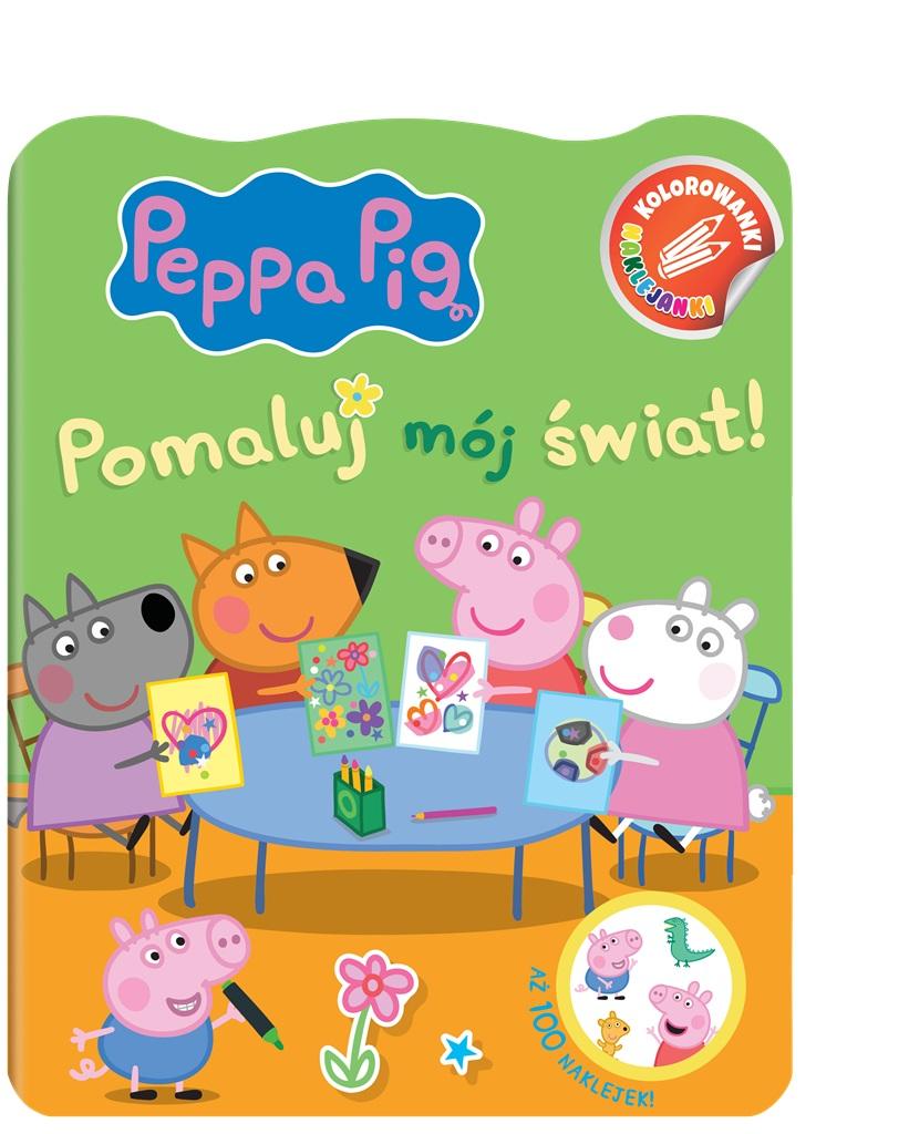 Pomaluj mój świat! Świnka Peppa. Kolorowanki naklejanki