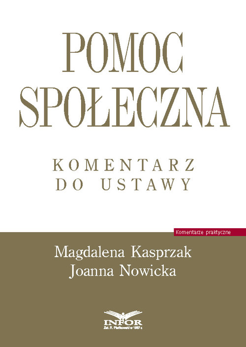 Pomoc społeczna Komentarz do ustawy