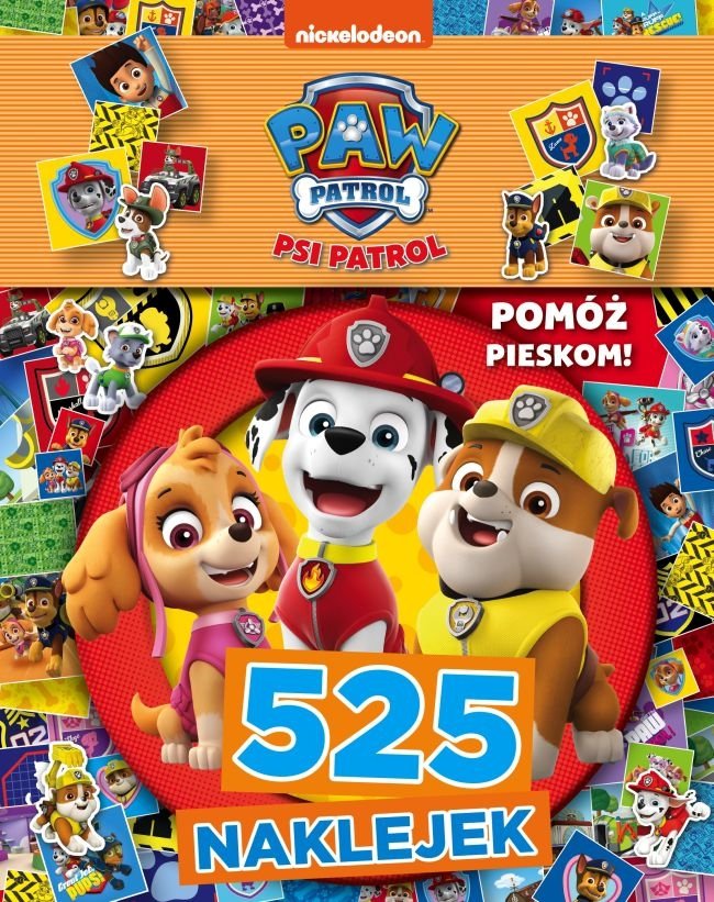 Pomóż pieskom. Psi Patrol 525 naklejek