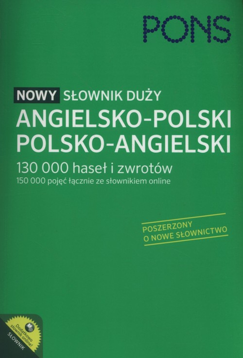 PONS Nowy słownik duży angielsko-polski, polsko-angielski