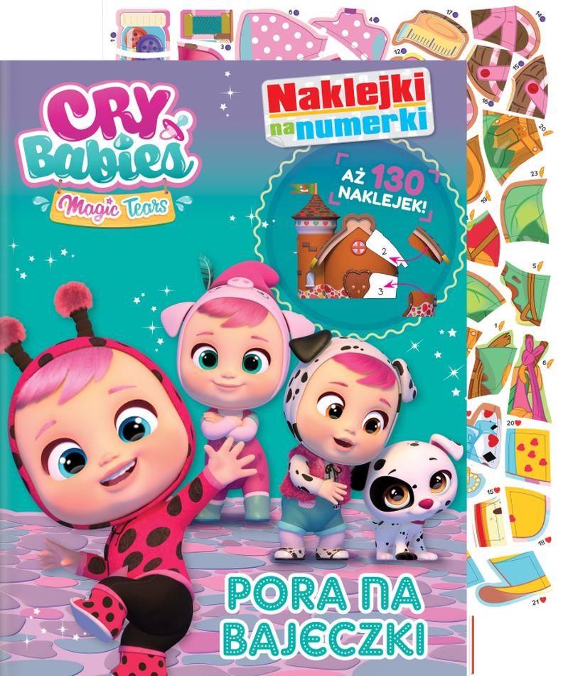 Pora na bajeczki. Cry babies. Naklejki na numerki. Część 1