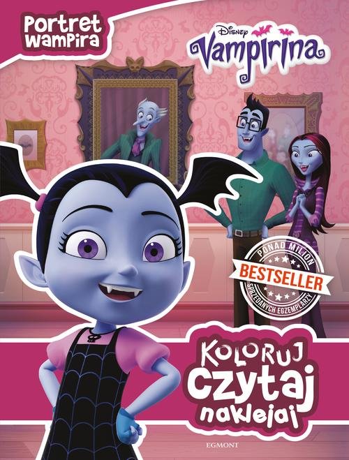 Portret wampira Vampirina. Koloruj, czytaj, naklejaj