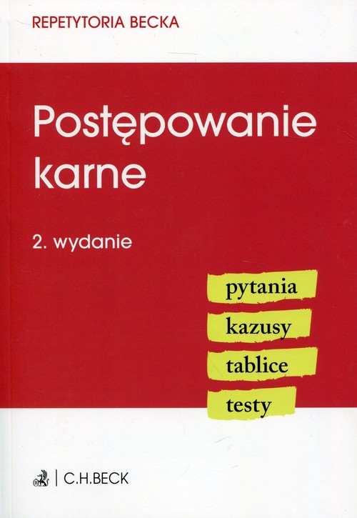 Postępowanie karne Repetytoria Becka