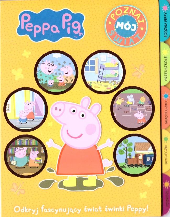 Poznaj mój świat. Świnka Peppa.  Książka z registrami