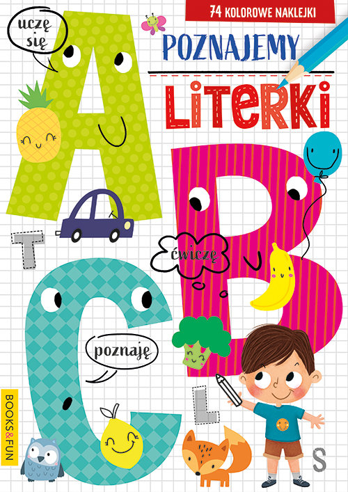 Poznajemy literki ABC plus naklejki