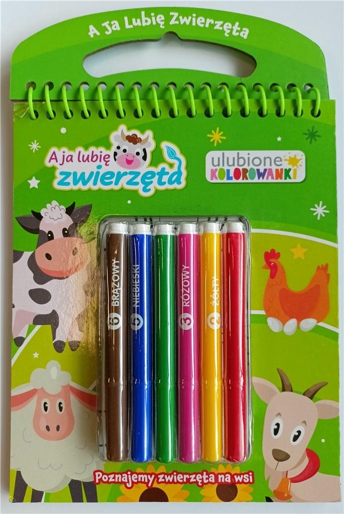 Poznajemy zwierzęta na wsi. A ja lubię zwierzęta. Ulubione kolorowanki