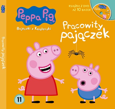 Pracowity pajączek Świnka Peppa bajeczki z książeczki + dvd